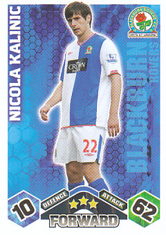 Nikola Kalinic Blackburn Rovers 2009/10 Topps Match Attax #68